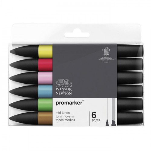 WINSOR & NEWTON PROMARKER 6 MID TONES