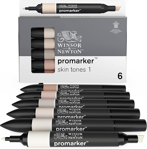 WINSOR & NEWTON PROMARKER 6 SKIN TONES SET 1 D129500154