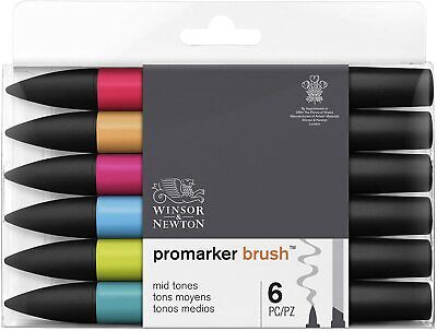 WINSOR & NEWTON PROMARKER BRUSH 6 MID TONES