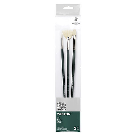 WINSOR & NEWTON WINTON BRUSH LONG HANDLE PACK OF 3 V.2 