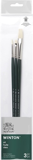 WINSOR & NEWTON WINTON BRUSH LONG HANDLE PACK OF 3 V.2 