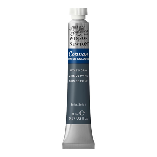 WINSOR & NEWTON COTMAN WATERCOLOUR 8ML TBE PAYNE'S GRAY ROW