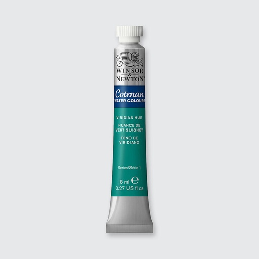 WINSOR & NEWTON COTMAN WATERCOLOUR 8ML TBE VIRIDIAN HUE ROW