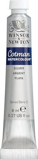 WINSOR & NEWTON COTMAN WATERCOLOUR 8ML TUBE SILVER